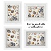 Americanflat 8x10 Shadow Box Frame with Shatter-Resistant Glass - Use as 6x8 Frame with Mat or 8x10 Frame Without Mat - White - 4 of 4
