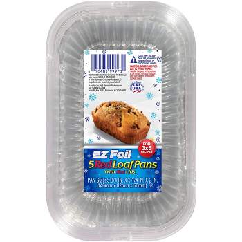 EZ Foil Red Holiday Loaf - 1lb/5ct - Red
