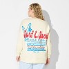 Women's Oversized Graphic Pullover Sweatshirt - Wild Fable™ - 3 of 3
