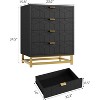 Acekool Drawer Dresser with Metal Handles, Modern Storage Chest Organizer for Bedroom, Living Room, Entryway - 2 of 4