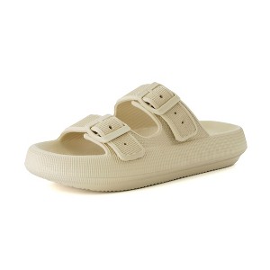 CUSHIONAIRE Women's Fame recovery cloud slide with +Comfort - 1 of 4