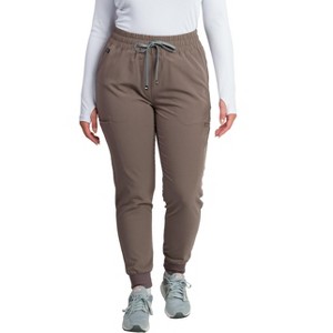 Medgear Madison Women’s Curvy Fit Mid-rise Slim Jogger Scrub Pant - 1 of 4