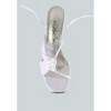 Chasm Satin Ruched Strap Tie Up Sandals Women - 4 of 4