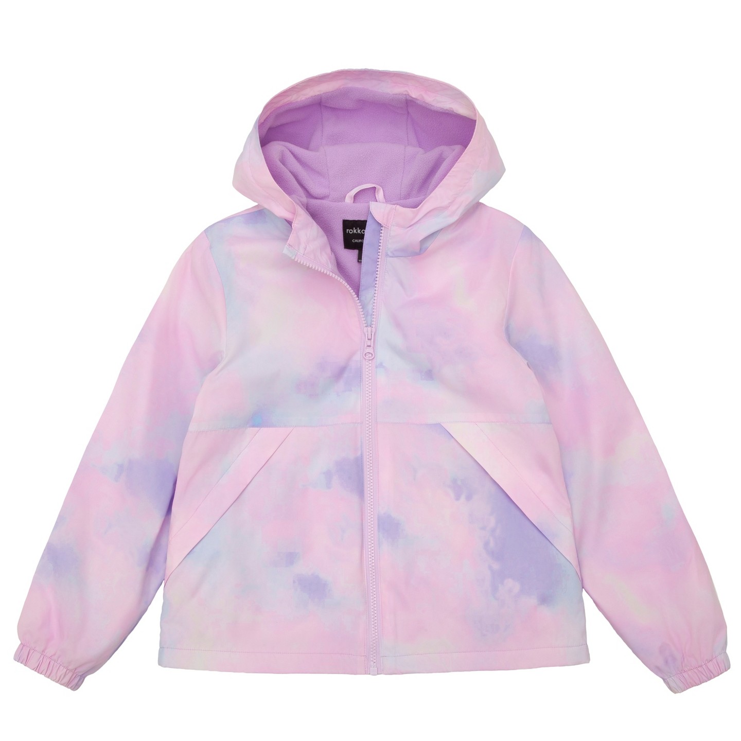 Куртка Rokka&Rolla Ombré Windbreaker Fleece Lined Jacket-Purple, size 8 для девочек, цвет: Фиолетовый — фото 7