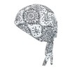 CTM Cotton Unlined Solid and Paisley Do Rag (Pack of 2) - 2 of 4