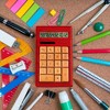 Impecca 12-Digits Bamboo Custom Carved Desktop Calculator - Mahogany Color - 3 of 3