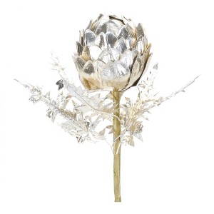 Melrose Metallic Artichoke Stem (Set of 2) - 1 of 3