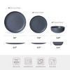12-Piece Stoneware Dinner Plates Bowls Sets | Microwave & Dishwasher Safe, Non-Toxic Dinner Plates Bowls Set | Stackable Matte Glaze Kitchenware - 2 of 4