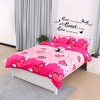 Unique Bargains Home PVC Laugh Live Pattern Removable DIY Decoration Art Sticker Decal PVC Wall Decal 23.4" x 10.14" Black 1 Pc - 3 of 4