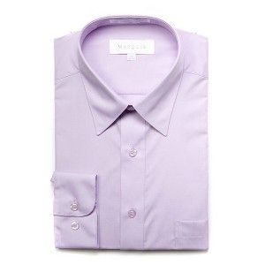 Marquis Men's Long Sleeve Regular Fit Big & Tall Size Dress Shirt - 1 of 4