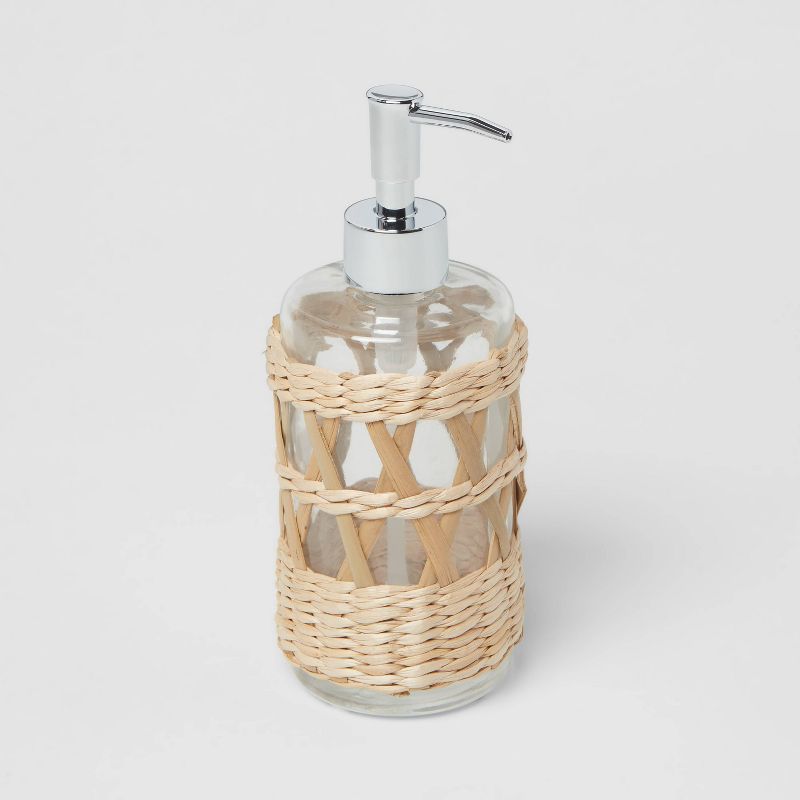 Woven and Glass Soap Pump Natural - Threshold&#8482;, 4 of 8