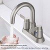 Two-Handle Bathroom Sink Faucet, Centerset Design for RVs with 3-Hole Installation - 2 of 4