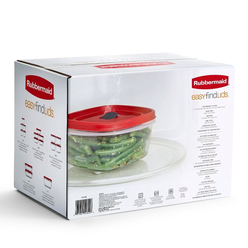 Rubbermaid 34pc Plastic Food Storage Container Set, 4 of 6