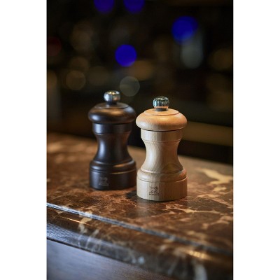 Peugeot Bistro Chocolate and Natural Wood Salt and Pepper Mill Set