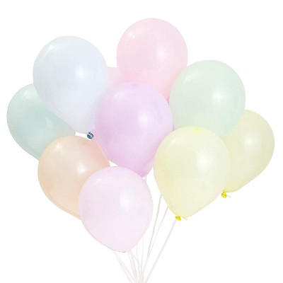 Blue Panda 200-Pack 5 inch Mini Pastel Latex Balloons Party Decorations, 8 Colors