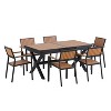 Experience Outdoor Dining Freedom with a Flexible Set Including Six Chairs and a Table for Personalized Arrangements - 4 of 4