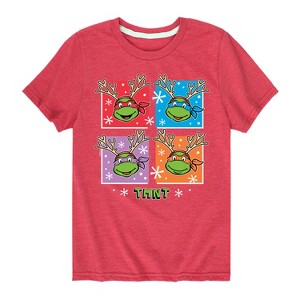 Boys' - Teenage Mutant Ninja Turtles - Reindeer Turtles Short Sleeve Graphic T-Shirt - 1 of 4