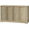Garvee Fluted 4-Door Buffet Cabinet with Adjustable Shelves, Modern Sideboard Credenza Floor Mount Storage - 2 of 4