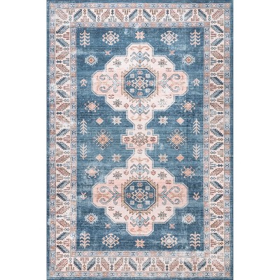 Nuloom Norma SpinClean Machine Washable Traditional Medallion Area Rug