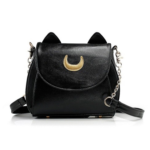 Gearonic Moon Lady Handbag Kitty Cat Ears Faux Leather Shoulder Bag ...