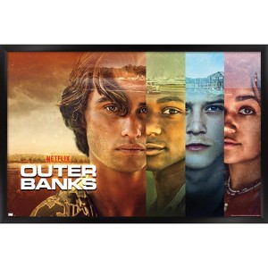 Trends International Netflix Outer Banks - Faces Framed Wall Poster Prints - 1 of 4