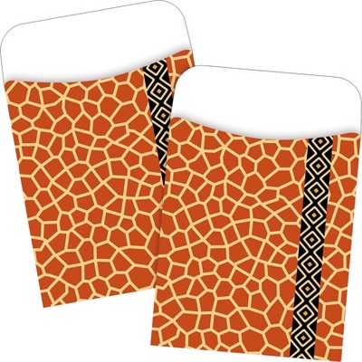 Barker Creek Giraffe Library Pockets 60/Set BC3824