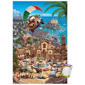 Trends International Disney Pixar Cars 2 - Triptych 3 Unframed Wall Poster Prints - 1 of 4