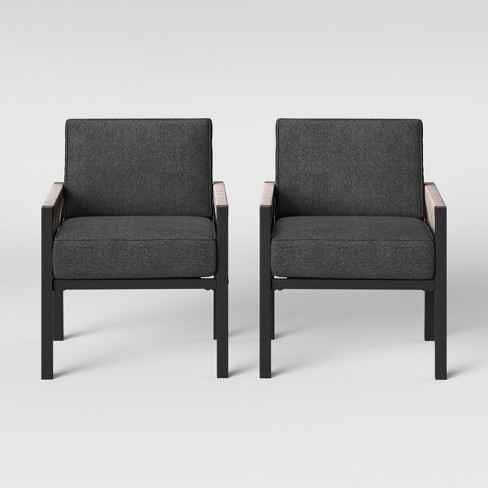 Lunding 2pk Patio Chair Charcoal Project 62 Target