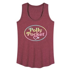 Women's - Polly Pocket - Polly Pocket Ombre Logo Graphic Racerback Tank - 1 of 4