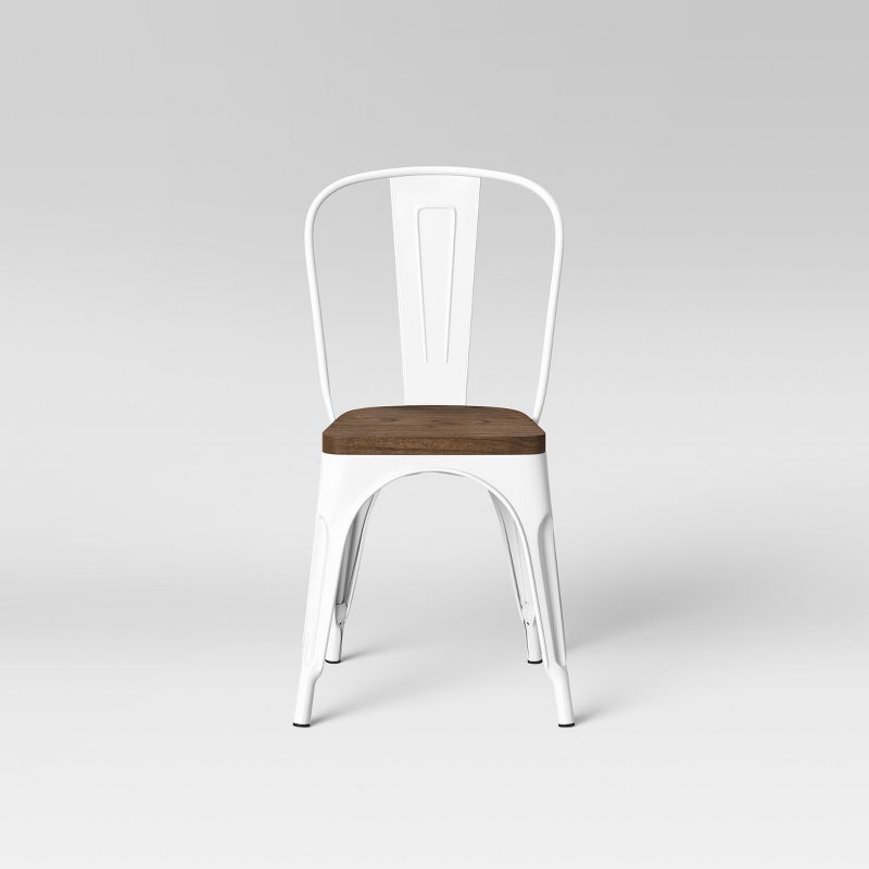 Set of 2 Carlisle High Back Wood Seat Dining Chair Matte White - Threshold&#8482;, 3 of 9