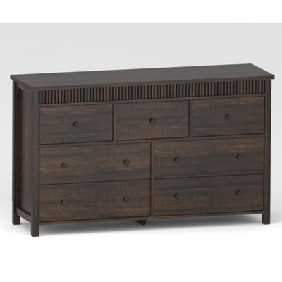 6-Drawer Horizontal Dresser with Single Wave Design