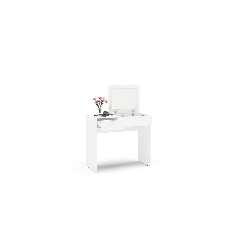 Ava Pull Top Vanity White - Polifurniture, 6 of 13