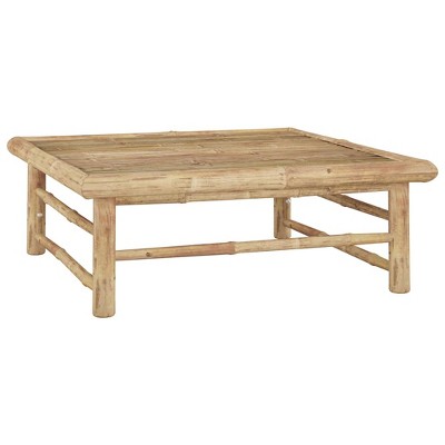 vidaXL Patio Table 25.6 in.x25.6 in.x11.8 in. Bamboo