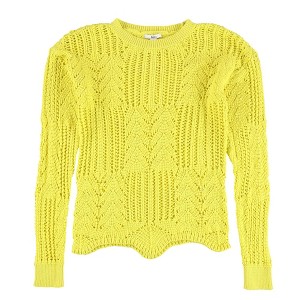 bar III Womens Pointelle Knit Pullover Sweater - 1 of 2