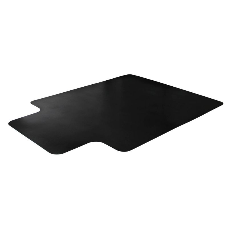 Vinyl Chair Mat for Carpets Lipped Black - Floortex, 1 of 13
