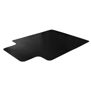 Vinyl Chair Mat for Carpets Lipped Black - Floortex