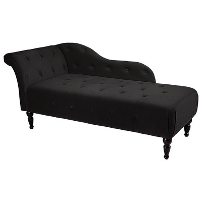 Whizmax Modern Armless Chaise Lounge with Solid Wood Legs, Upholstered Sofa Recliner Lounge Chair for Bedroom Living Room Office Room