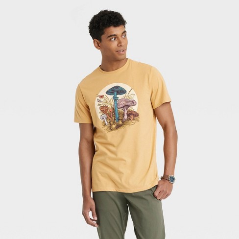 Men's Crewneck Short Sleeve T-Shirt - Goodfellow & Co™ Mustard Yellow S