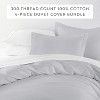 Cotton Duvet Cover Set & Insert 4PC Bundle, 300TC Sateen Vintage Washed Duvet Set with Down Alternative Comforter, All Season Bedding - Becky Cameron - 2 of 4