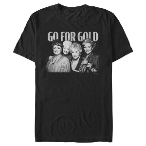 Men's The Golden Girls Go For Gold Retro T-Shirt - 1 of 4