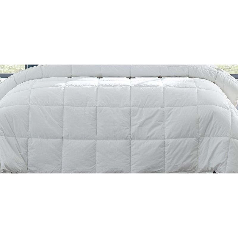 Pointehaven 240TC Cotton Percale Down Alterative Oversized White Comforter, Twin, 2 of 4