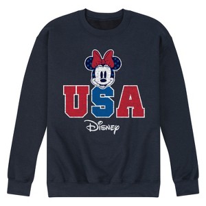 Men's - Disney - Minnie USA Graphic Fleece Sweatshirt - 1 of 4