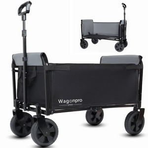 Hrinhom 29"W Convertible Trolley,Foldable Utility Cart with Dog Leash - 1 of 4