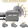 Vipbear 3-in-1 Convertible Sofa Bed, Pull Out Sleeper Sofa with USB Charging Station & Adjustable Backrest - 4 of 4