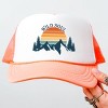 The Juniper Shop Wild Soul Colorful Youth Foam Trucker Hat - Youth - White Coral - 2 of 2