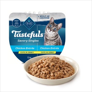 Blue Buffalo Tastefuls Savory Singles Chicken Entree Cuts in Gravy Adult Wet Cat Food - 2.6oz - 1 of 4