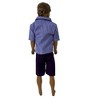 Ken & GI Joe Doll Outfit – Purple Plaid Shirt and Shorts Set - 3 of 4