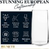 BENETI Modern Highball Drinking Glasses, Handmade European Crystal Glasses Set of 6, 18oz - 3 of 4