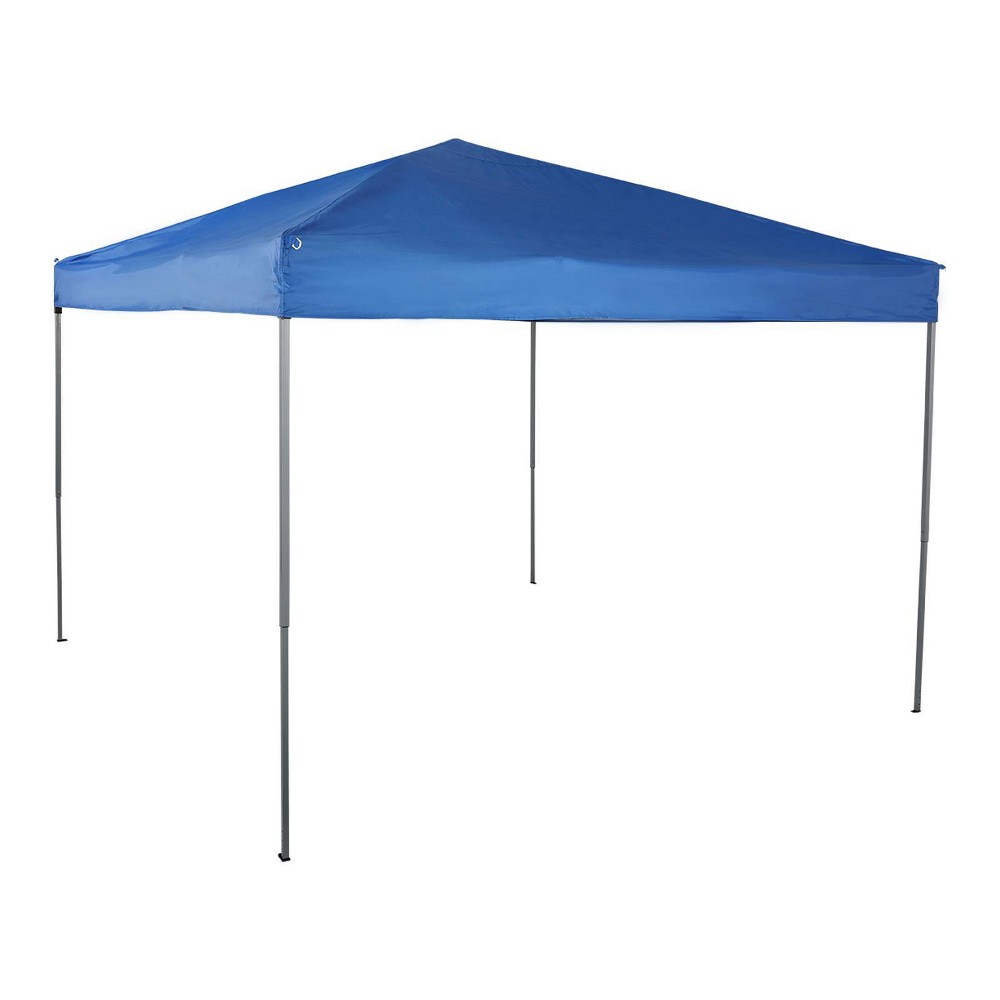 10' Outdoor Patio Pop-Up Canopy Tent with Wheeled Bag Blue - Captiva Designs