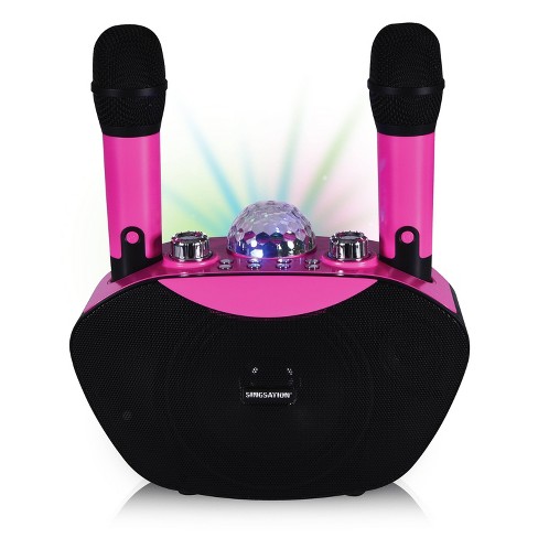 Singsation Freestyle Wireless Karaoke System Pink Target